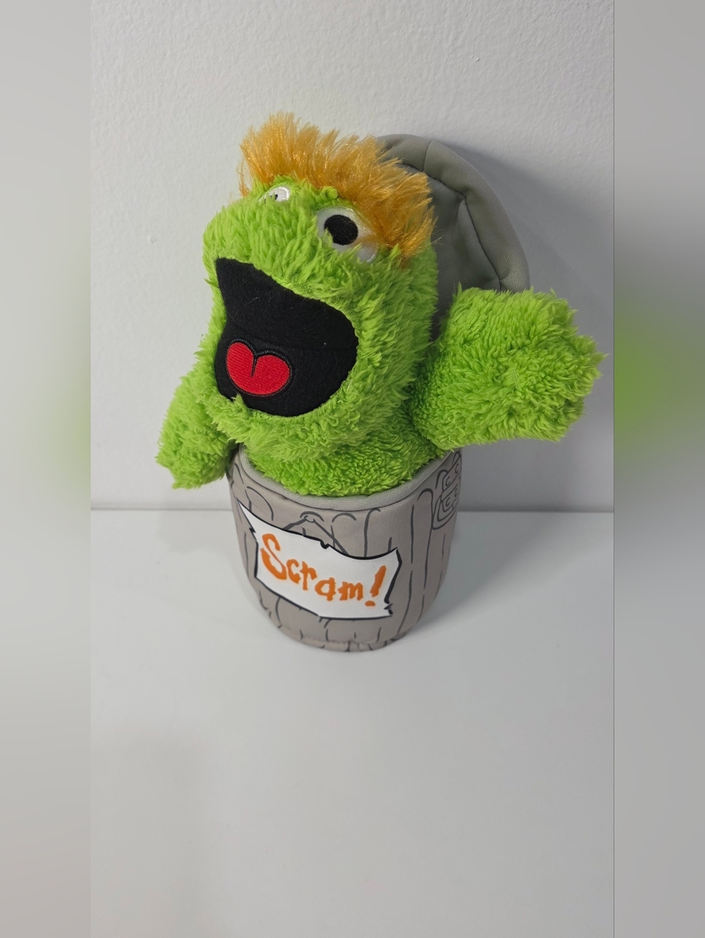 Kohl's Cares Sesame Street Oscar The Grouch in Trash Can Plush, Scram!